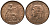 Великобритания 1/2 пенни 1929 Георг V (1910-1936) KM 837 Spink 4058 бронза UNC 1085-5-13
