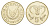 Кипр 5 центов 1993 голова быка KM 55.3 никель латунь UNC 4649-1164