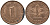 ФРГ 1 пфеннига 1979 J KM 105, J. 380 сталь плакированная медью 99-1258