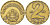 Венгрия 2 форинта 1975 ВР KM 591 латунь 3996-921