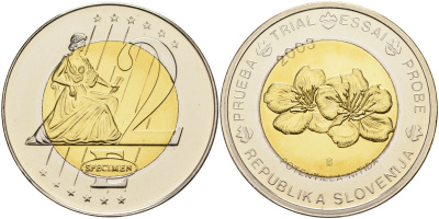 ЕВРОПА 2 ЕВРО 2003 ЕВРОПРОБНИК, БОЛЬШОЙ ФОРМАТ биметалл PROOF 02-116-15