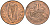 Ирландия 2 пенса 1979 птичка KM 21 бронза 4561-1217