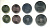 Румыния набор из 4 монет 2015 1, 5, 10, 50 бани UNC N2-31