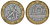 Франция 10 франков 1989 тип гений Бастилии KM 964.1, Le Franc 375.3 биметалл  45-633