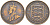 Джерси 1/12 шиллинга 1923 Георг V (1910-1936) KM 14 бронза 4517-1033
