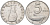 ИТАЛИЯ 5 ЛИР 1952 R, РУЛЬ, ДЕЛЬФИН КМ 92 алюминий 4573-215