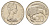 Новая Зеландия 20 центов 1977 Елизавета II (1952-2022), птичка киви KM 36 медно-никель 4683-131