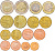 ГРЕЦИЯ ЕВРОНАБОР ИЗ 8 МОНЕТ 2007 1, 2, 5, 10, 20, 50 ЕВРОЦЕНТОВ, 1 И 2 ЕВРО UNC 68-851