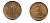 Финляндия 10 пенни 1921 республика (1918-1962) KM 24 медь 46-314