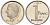 Бельгия 1 франк 1995 Belgique KM 187 железо плакированное никелем UNC 192-513