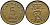 Дания 5 эре 1966 C; S, Фредерик IX (1947-1972) KM 848.1 бронза 4398-847