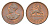 Эфиопия 1 сантим 1944 EE 1936, Хайле Селассие I KM 32 медь UNC 4643-836