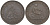 Испания 10 сентимо 1870 ОМ, лев со щитом KM 663 (Y54) медь 69-1014