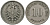 Германия 10 пфеннигов 1876 J, старогербовка KM 4, Jager 4, Weege 7 медно-никель 4171-236
