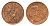 ЮАР 1 цент 1967 Ян ван Рибек (1619-1677), South Africa, легенда на английском, капские воробьи KM 65.1 бронза 4643-115