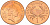 Гернси 1 пенни 1985 Елизавета II (1952-2022), краб KM 40 бронза UNC M24-15