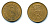 ДАНИЯ 5 ЭРЕ 1970 C; S, ФРЕДЕРИК IX (1947-1972) KM 848.1 бронза 25-442