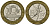 Франция 10 франков 1988 тип Гений Бастилии KM 964.1, Le Frank 375.2 биметалл 4135-533