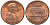США 1 цент 1989 D, Линкольн KM 201b цинк плакированный медью 4547-1032