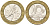 Франция 10 франков 1988 тип гений Бастилии KM 964.1, Le Franc 375.2 биметалл 4577-925