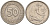 ФРГ 50 пфеннигов 1950 F KM 109, J. 384 медно-никель 92-326