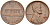 США 1 цент 1968 D, Линкольн KM 201 медь цинк 4564-447