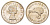 Новая Зеландия 1 флорин 1965 Елизавета II (1952-2022), птичка киви KM 28.2 медно-никель PROOF 650-832