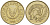 КИПР 1 ЦЕНТ 1992 ПТИЧКА KM 50 никель латунь 4364-3632