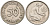ФРГ 50 пфеннигов 1949 F KM 104, J. 379 медно-никель 4586-626