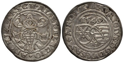 Саксония 1/4 талера 1549 Мориц (1541-1553) Kahnt 18, Kohl 5 серебро 10-016-06