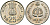Индия 25 пайсов 1982 IX Азиатские игры KM 52 медно-никель UNC 94-1242