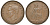 Великобритания 1 пенни 1937 Георг VI (1936-1952) KM 845, Spink 4114 бронза 51-2321