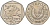 Кипр 50 центов 1996 похищение Европы KM 66 медно-никель 4141-1243