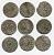 ПОЛЬША ЛОТ ИЗ 9 МОНЕТ В ПОЛТАРАК XVII век серебро M12-2-5