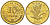 Хорватия 10 лип 2009 нечетный год KM 6 сталь плакированная латунью  UNC  4124-1161