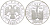Россия 3 рубля 2002 СПМД, Дионисий (иконописец) KM 781 серебро PROOF 1082-6-62