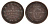 Швеция 1/6 скиллинга 1843 Карл XIV Юхан (1818-1844) KM 639 медь 633-111