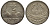 Гватемала 1/4 реала 1897 5 звезд, Испанское правление KM 162 серебро 112-865
