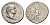 Римская Империя денарий 79 Домициан, в ранге цезаря, CAESAR AVG F DOMIT COS VI, голова Домициана/PRINCEPS IVVENTVTIS, Веста на троне, Рим, (R1) RIC 1087 серебро 1073-1-51