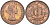 Великобритания 1/2 пенни 1964 Елизавета II (1952-2022) KM 896, Spink 4158 бронза 4591-1042