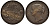 Канада 1 пенни 1856 NOVA SCOTIA, ВИКТОРИЯ, ЦВЕТОК, ТОКЕН, W/LCW KM 6 медь 00-00