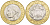 Италия 1000 лир 1998 R, карта европы KM 194 биметалл 4551-613