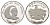 Непал 25 рупий 1974 BS 2031, Гималайский монал KM 839a серебро PROOF 3711-431
