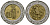 Мексика 1 песо 1993 KM 550 биметалл 4167-623