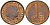 Нидерланды 1 цент 1977 Юлиана (1949-1980) KM 180 бронза  UNC  4598-262