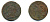Россия деньга 1736 Анна Иоановна (1730-1740) KM 188 медь 29-532