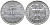 Германия 3 марки 1922 А, третья годовщина Веймарской Конституции KM 29, J. 303 алюминий 38-243