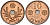 Финляндия 10 пенни 1941 республика (1918-1962) KM 33.1 медь 4588-1055