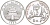 Китай 5 юаней 1993 панда KM 483 серебро BUNC 1068-6-24