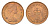 Великобритания 1/2 пенни 1971 Елизавета II (1952-2022) KM 914, Spink 4239 (A1) бронза UNC 4627-639
